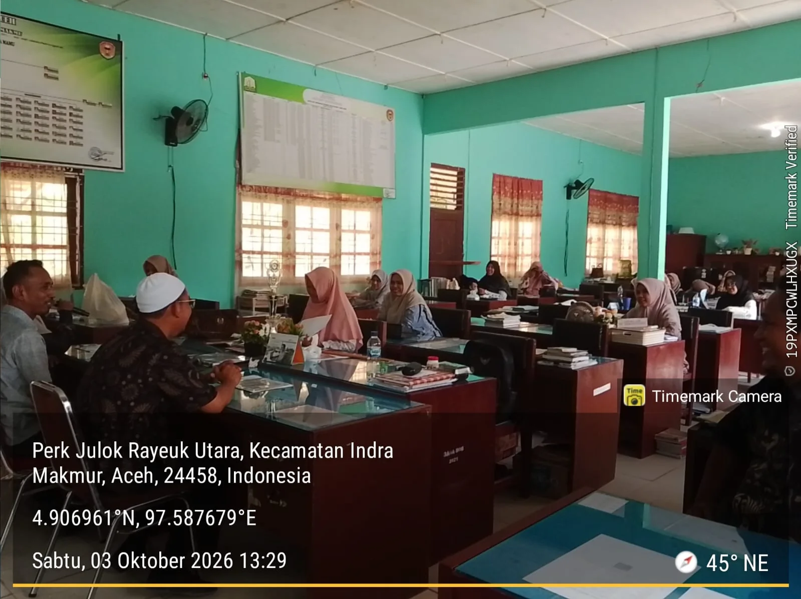 Kunjungan Kasi Manajemen GTK